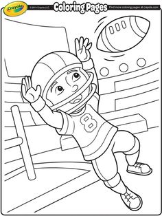 236x314 Football Coloring Page