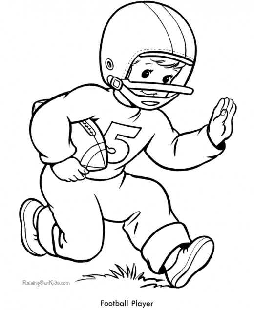 520x636 Football Coloring Pages Amp Sheets For Kids Hubpages