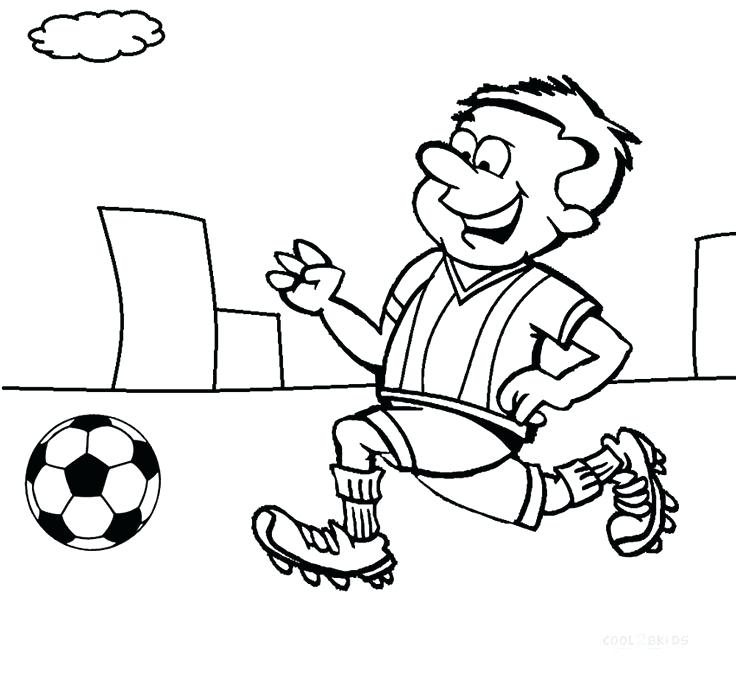 736x674 Coloring Pages Of Football Players Blog A Drawings Football