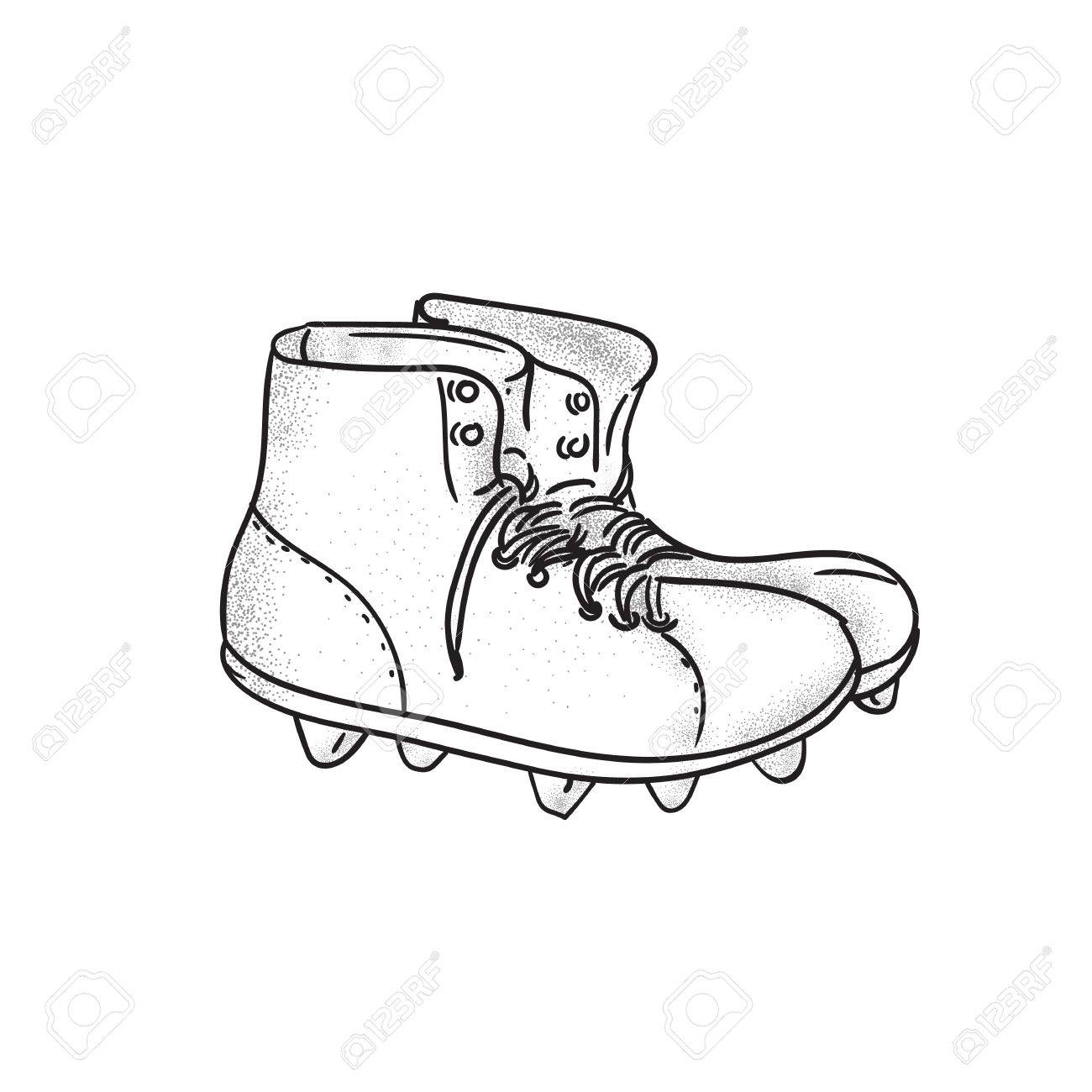 1300x1300 Drawing Sketch Style Illustration Of A Vintage American Football