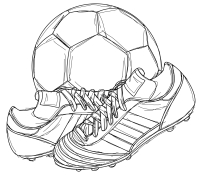 200x176 Drawn Boots Football
