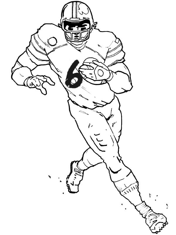 600x800 Football Player Coloring Pages