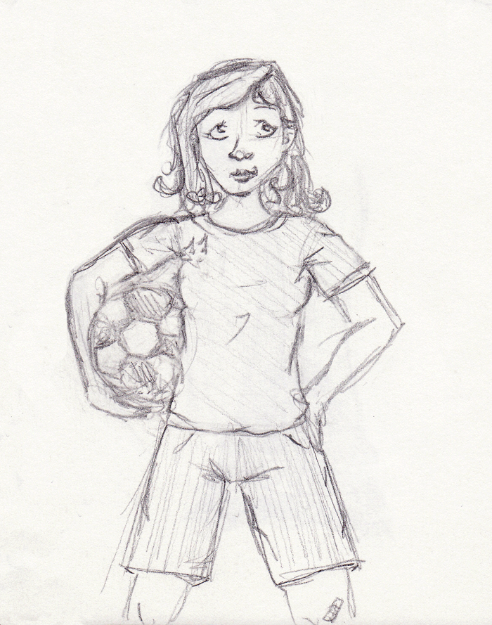 700x889 Football Girl