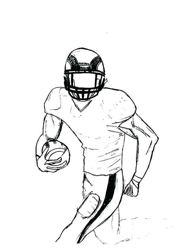 600x826 Nfl Football Player Coloring Pages