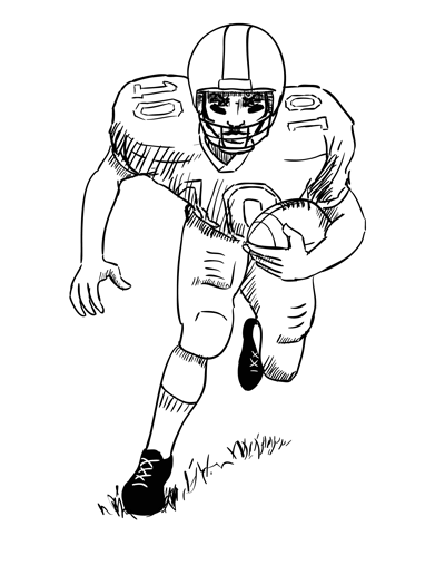 400x507 How To Draw A Football Player Sketchbook Challenge 47 Drew