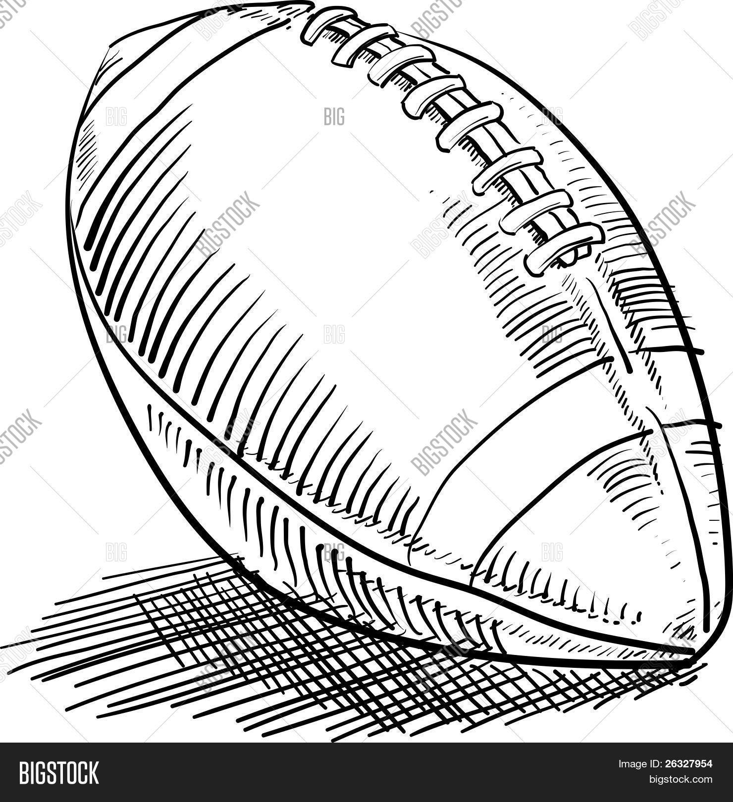 1480x1620 American Football Sketch Vector Amp Photo Bigstock