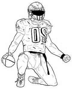 241x300 American Football Player Coloring Pages Sketch Template Sports