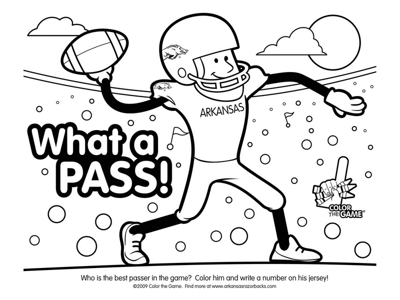 800x600 Football Field Coloring Page Many Interesting Cliparts