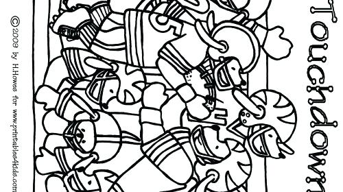500x280 Football Coloring Pages For Kids Printable Football Coloring Page