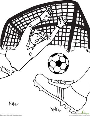 301x386 I Love Soccer! Coloring Page From Sports
