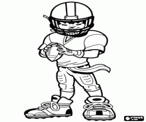 300x250 American Football Coloring Pages Printable Games