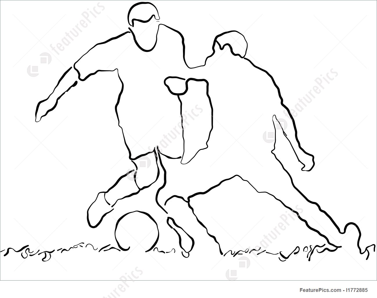 1300x1028 Games With Ball Soccer Sketch