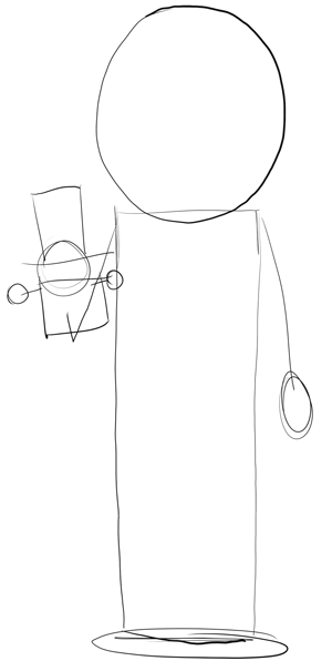 300x596 How To Draw Mr. Garrison From South Park In Easy Steps Drawing