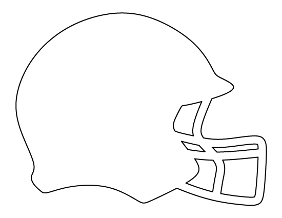 550x425 Printable Football Helmet Template