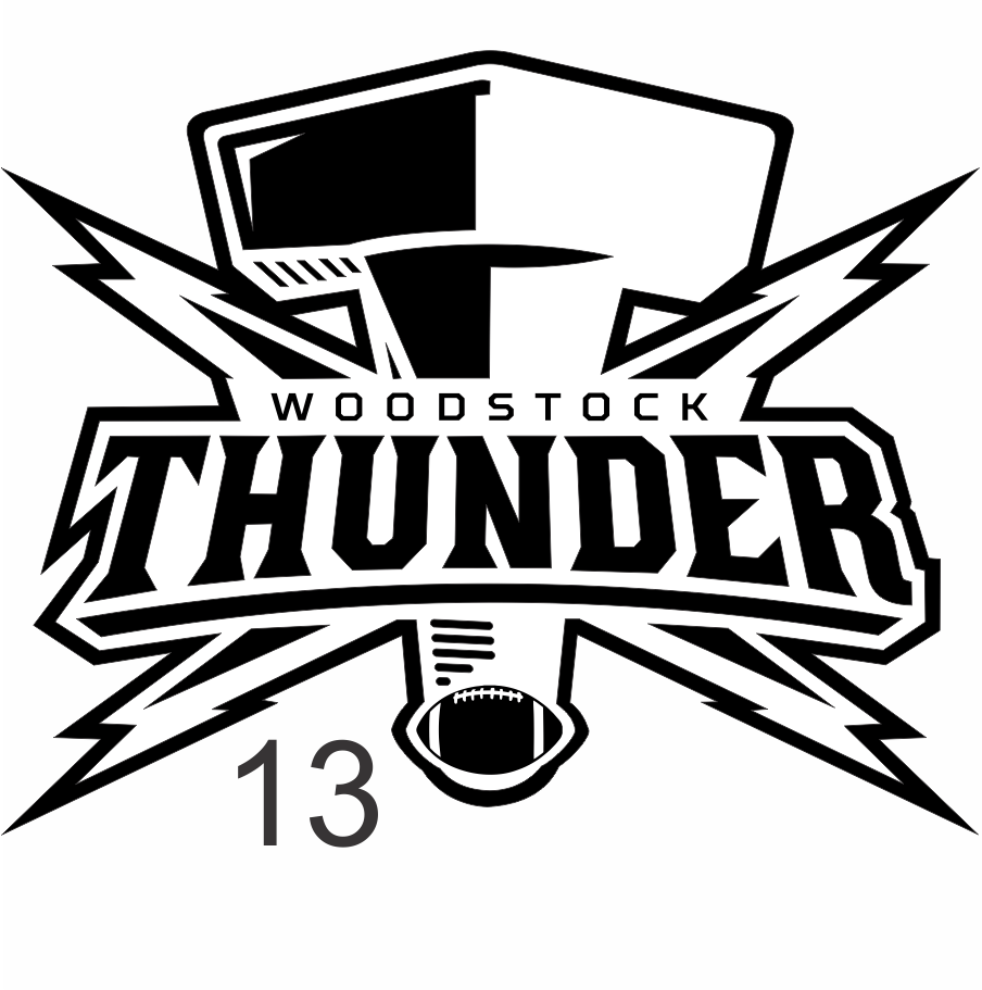 904x911 Thunder Youth Football V Neck Jersey With Striped Sleeves