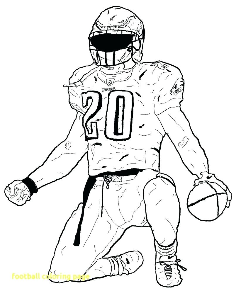 805x1000 Coloring Football Jersey Coloring Page With Realistic Player