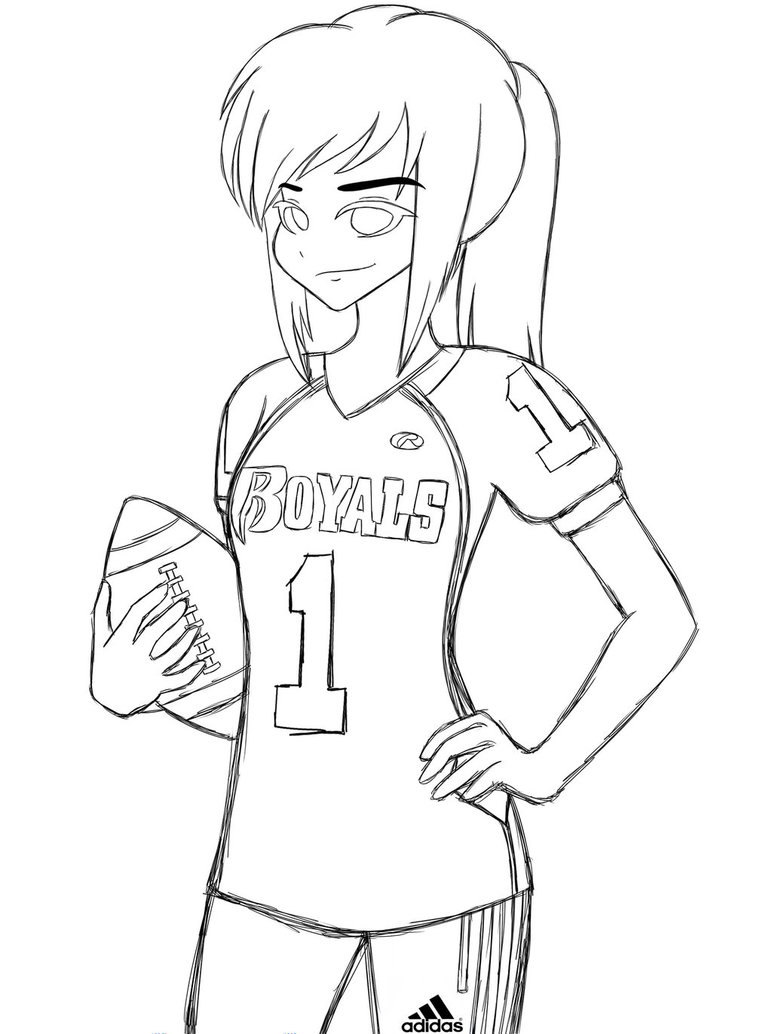 772x1034 Chachi Football Jersey Sketch By Hayley1432