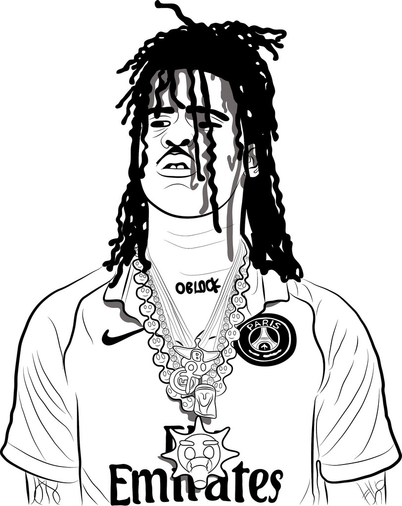 813x1024 Chief Keef Cartoon Drawing Michael Adedokun