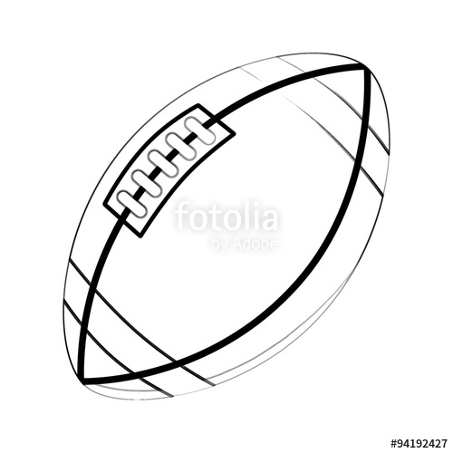 500x500 Illustration Coloring Book Series Sport Ball Rugby Ball