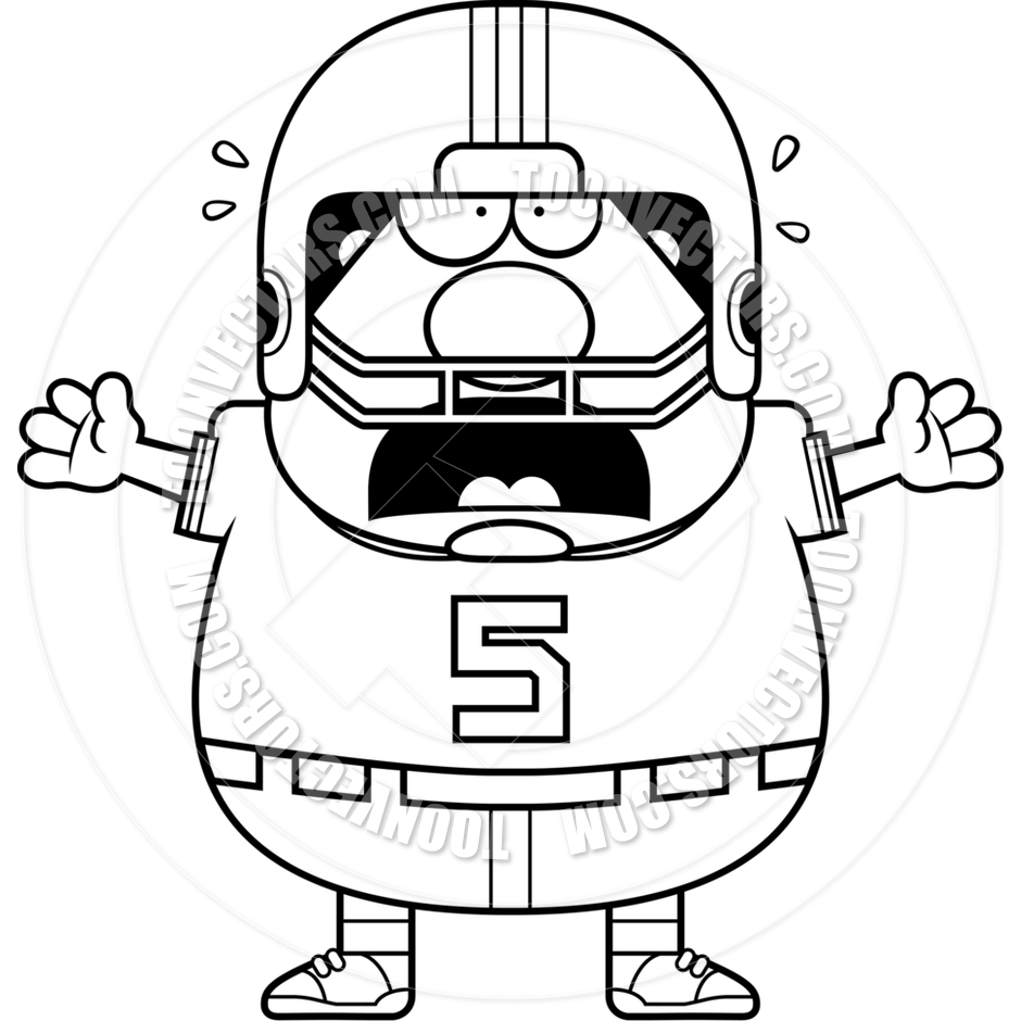 940x940 Scared Football Player Clipart