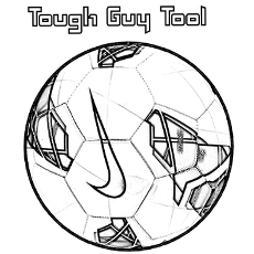 230x230 Soccer Ball Coloring Page