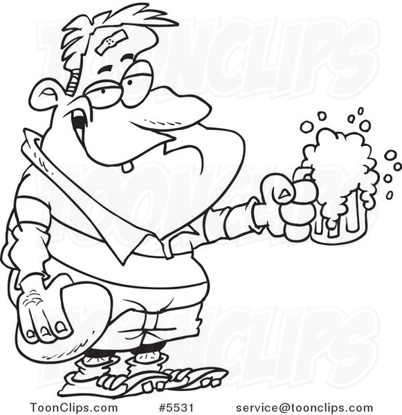 581x600 Cartoon Black And White Line Drawing Of A Rugby Football Player