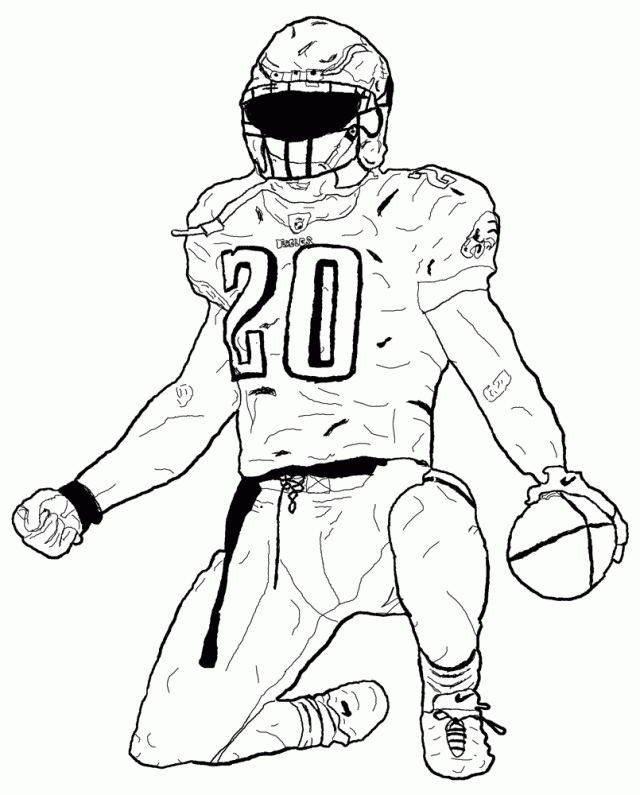 640x795 Football Outline