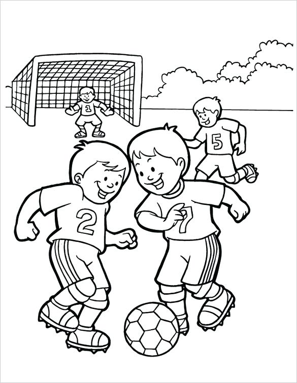 585x755 Play Football For Coloring Swimming Items For Coloring