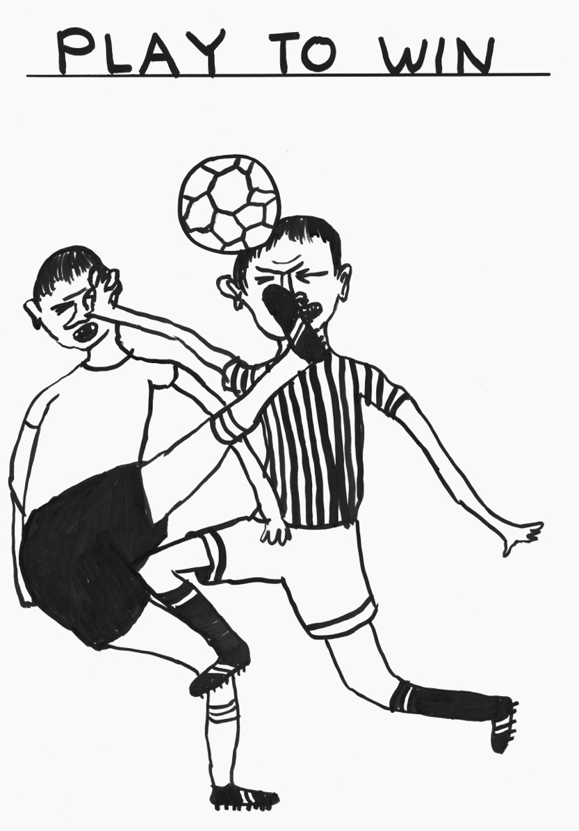 833x1195 Play To Win By David Shrigley Kill You Vibes Plays