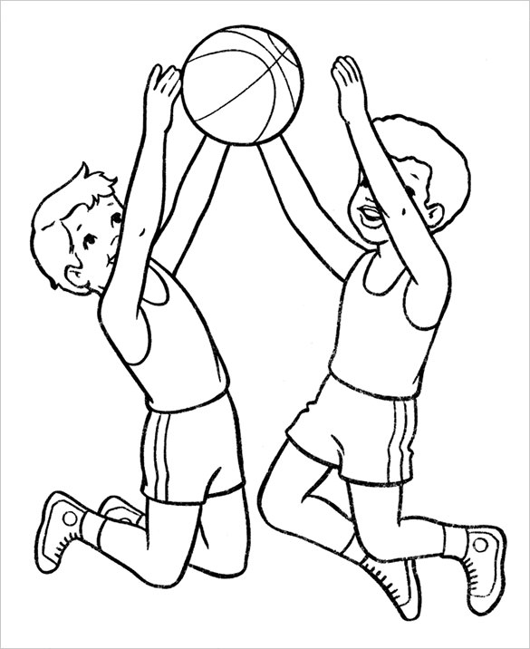 585x716 Basketball Coloring Pages Free Word, Pdf, Jpeg, Png Format