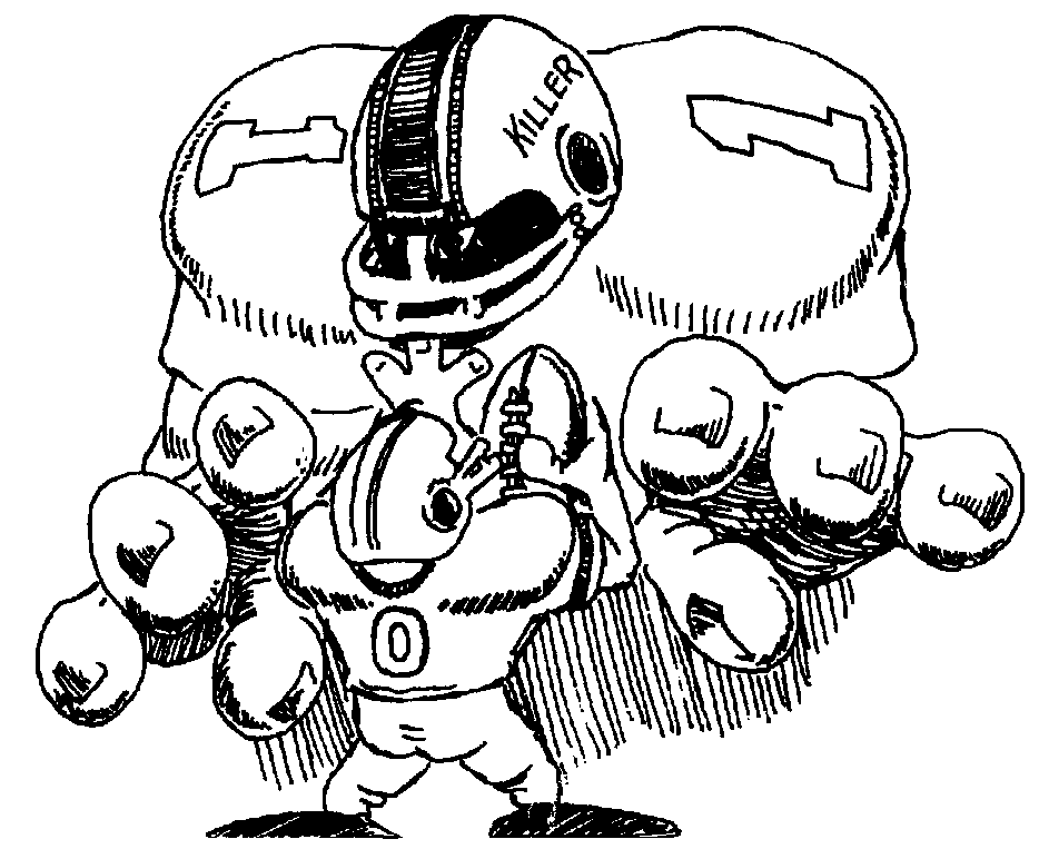 934x763 Football Player Cartoon
