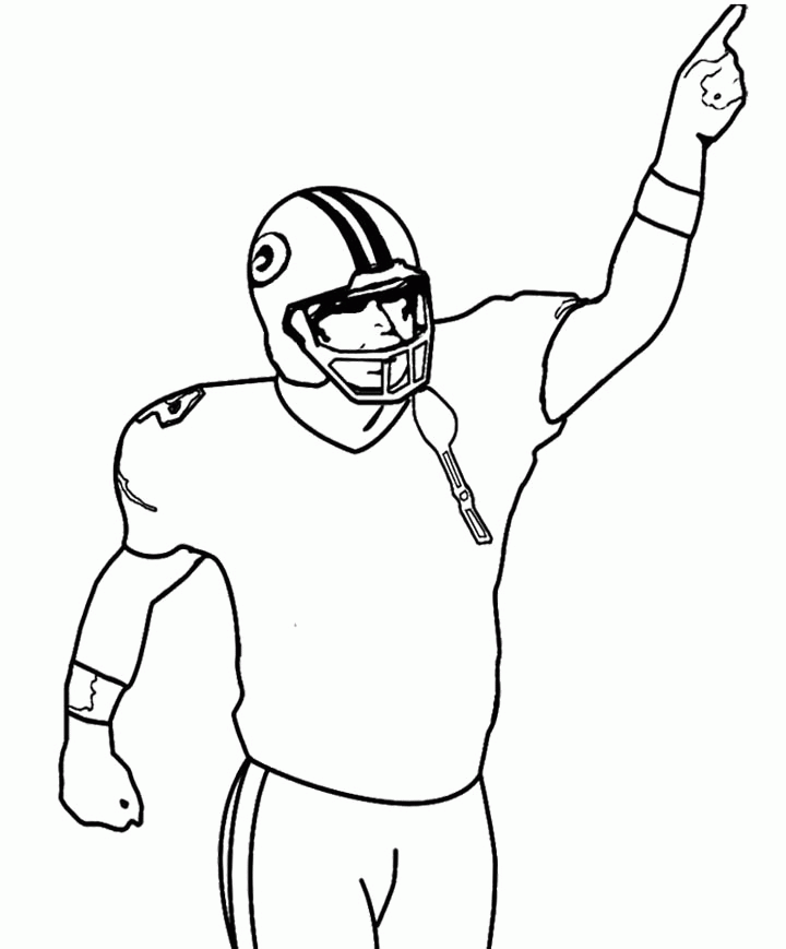 720x869 Football Player Outline 471758