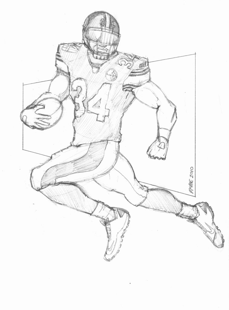 Football Player Drawing at GetDrawings | Free download