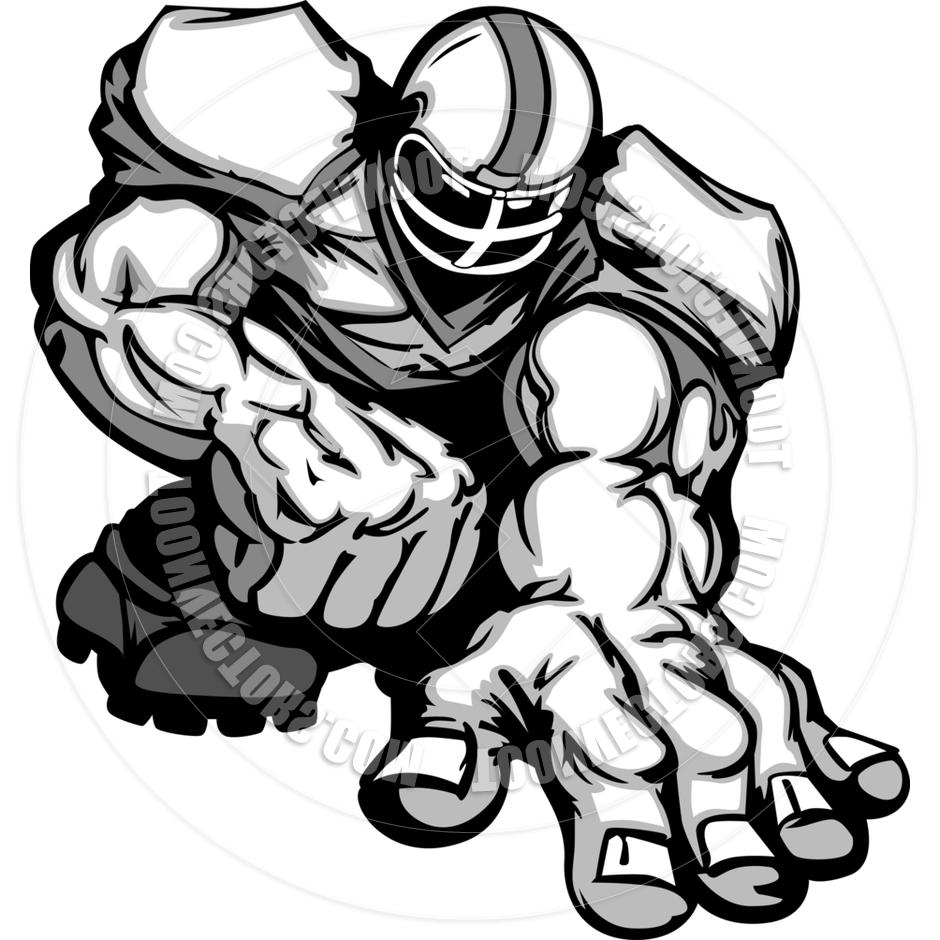 940x940 Unique Football Player Clipart Toonvectors Drawing