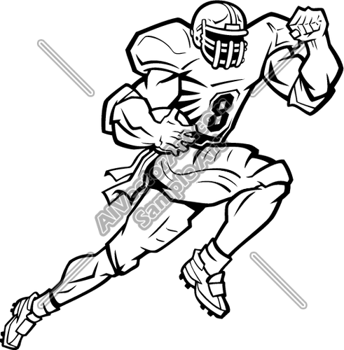 491x500 Football Players Coloring Pages Nfl Gallery. A Plain Sketch