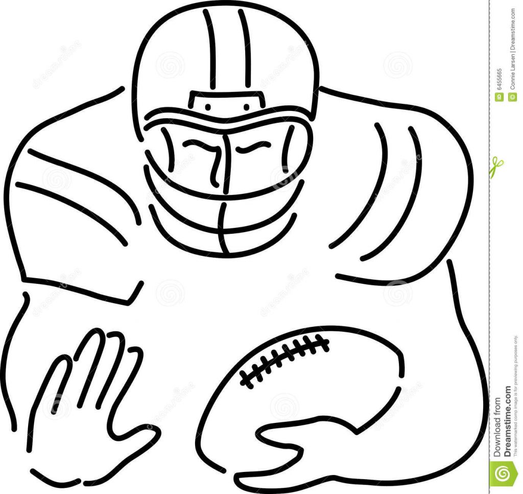 1024x966 Cartoon Drawings Football Players Football Player Cartoon Royalty