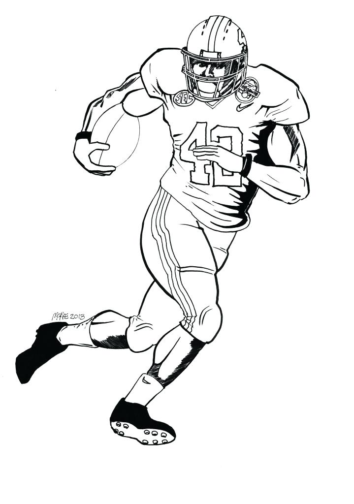 719x1024 Coloring Pages Of Football Players Blog A Drawings Football