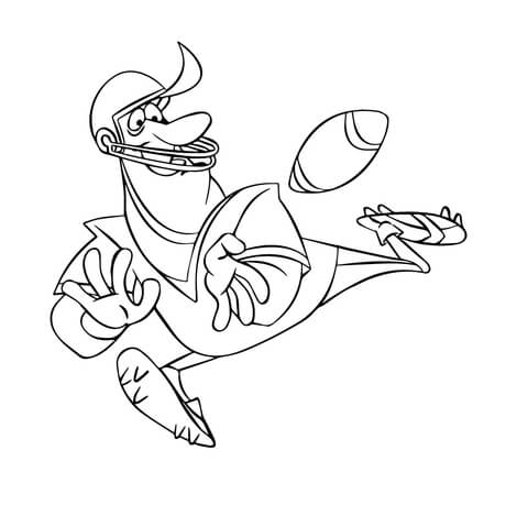 Football Player Line Drawing