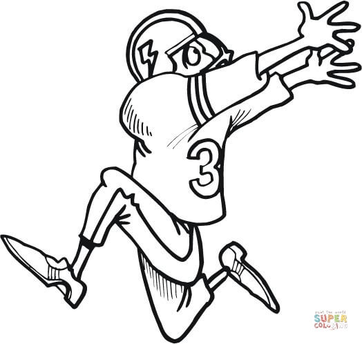524x498 Surprising Football Player Coloring Page 13 For Line Drawings