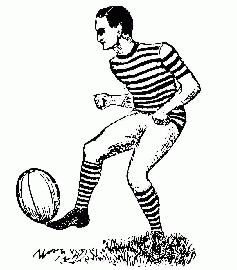 816x930 Outline Of Football Many Interesting Cliparts