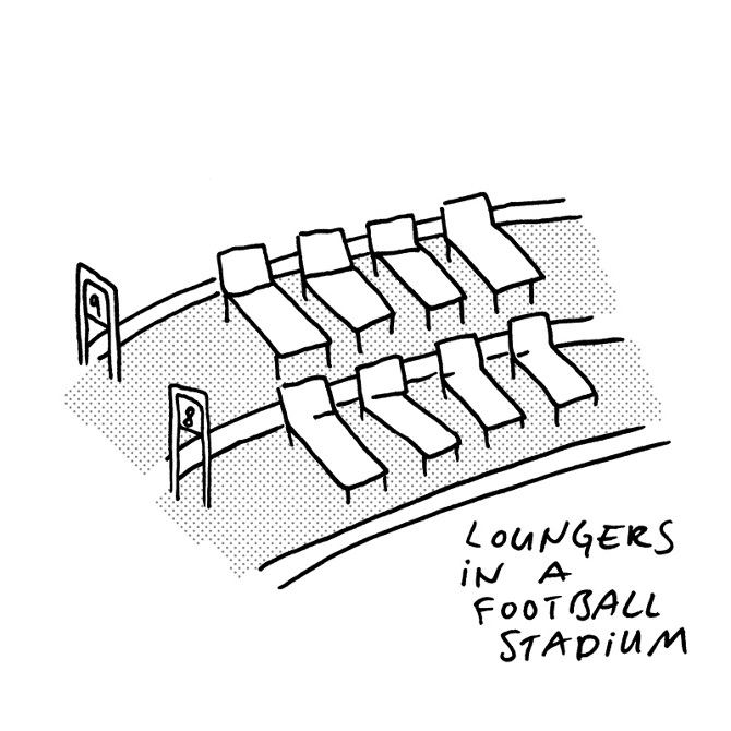 670x670 Loungers In A Football Stadium