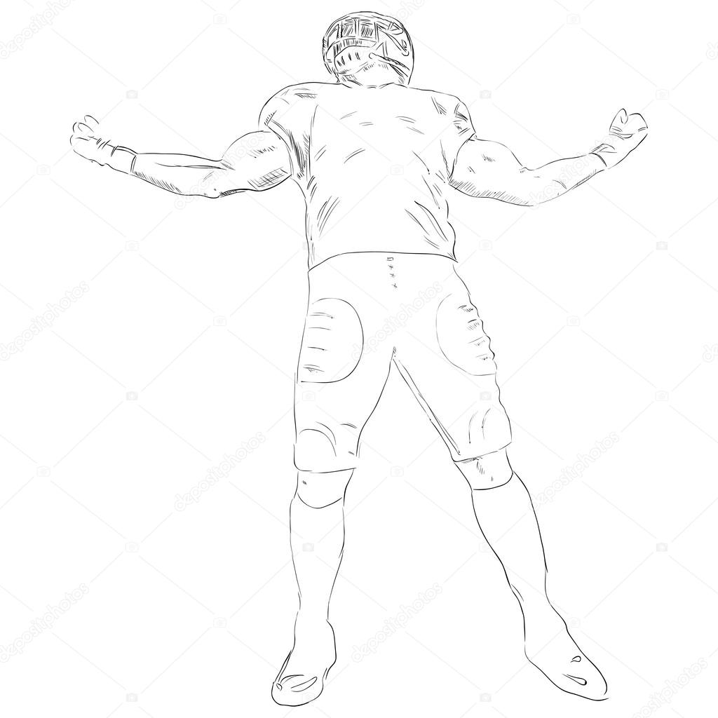 1024x1024 Footballer Stock Vector Vipdesignusa