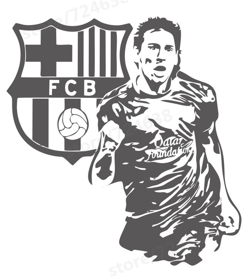 800x915 Free Shipping Sports Footballer Wall Stickers Kids Boys The Year