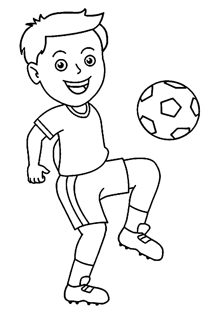 731x1114 Soccer Player Clipart Black And White
