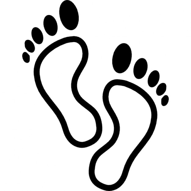 626x626 Footprints Outline Variant Icons Free Download