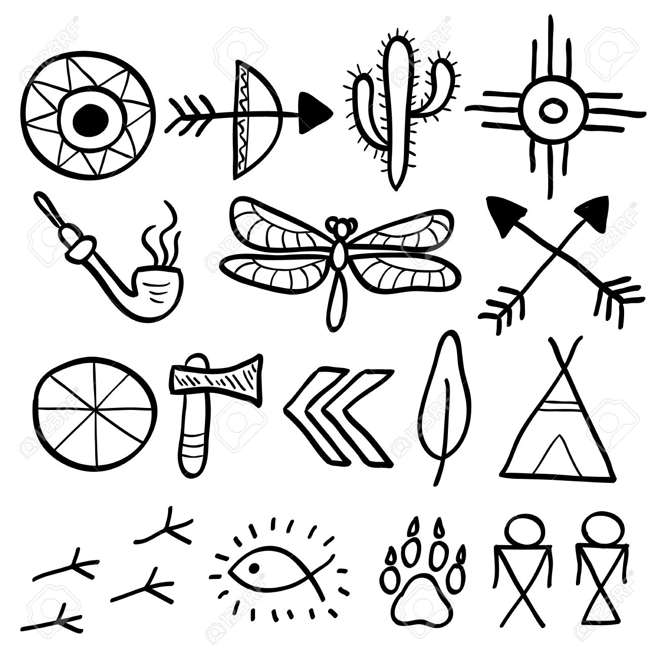 1300x1300 Hand Drawn Doodle Vector Elements Set (Vol. 7 Of 9). Native