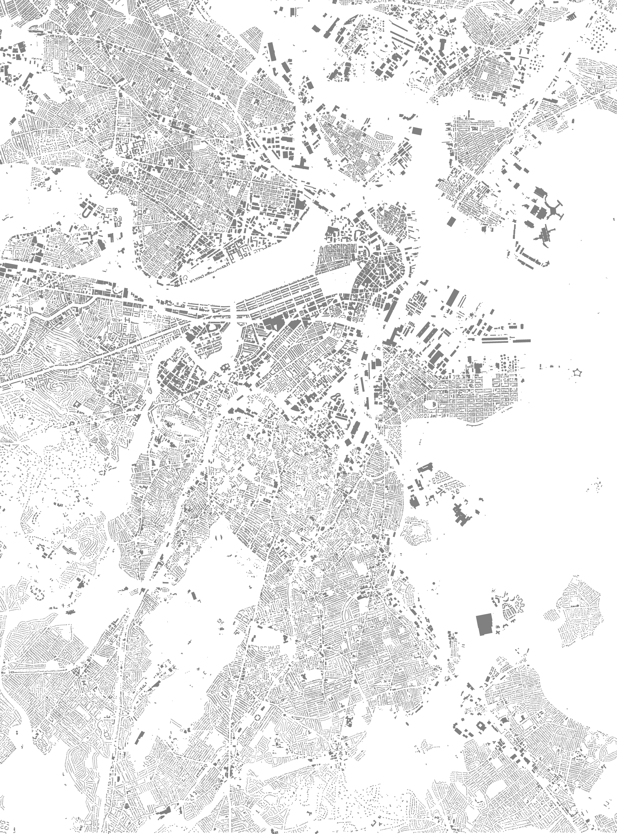 2087x2820 Footprints Of Boston Bostonography