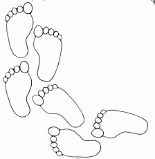 224x230 Footprints In The Sand Coloring Pages