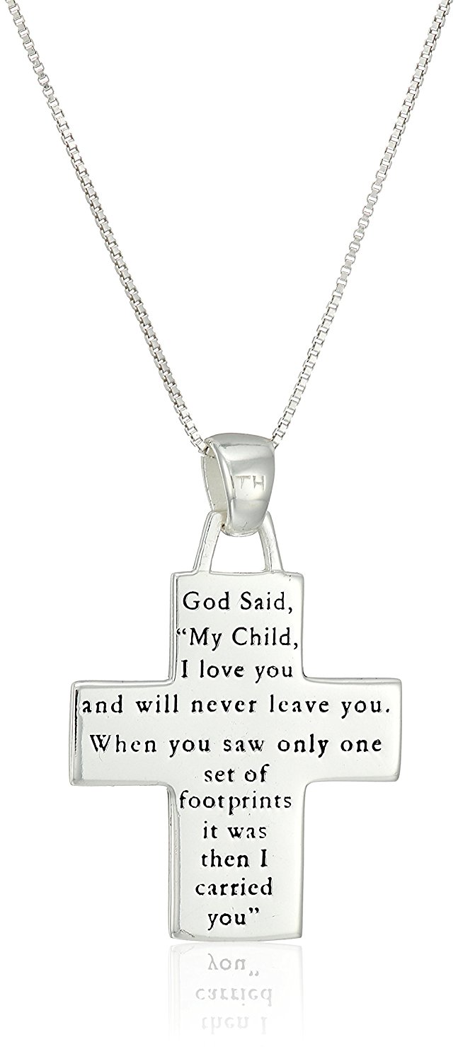 647x1500 Sterling Silver Footprints It Was Then That I