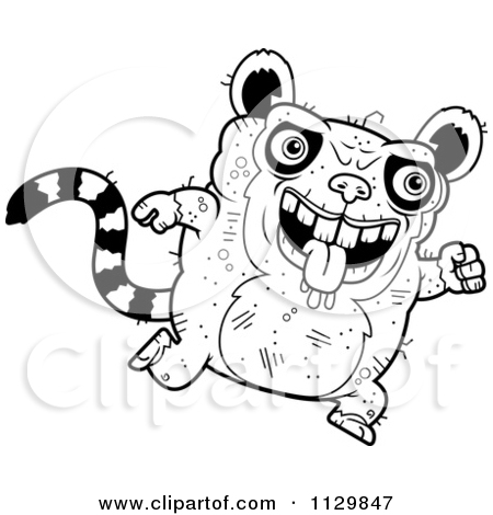 450x470 Lemur Clipart Drawing